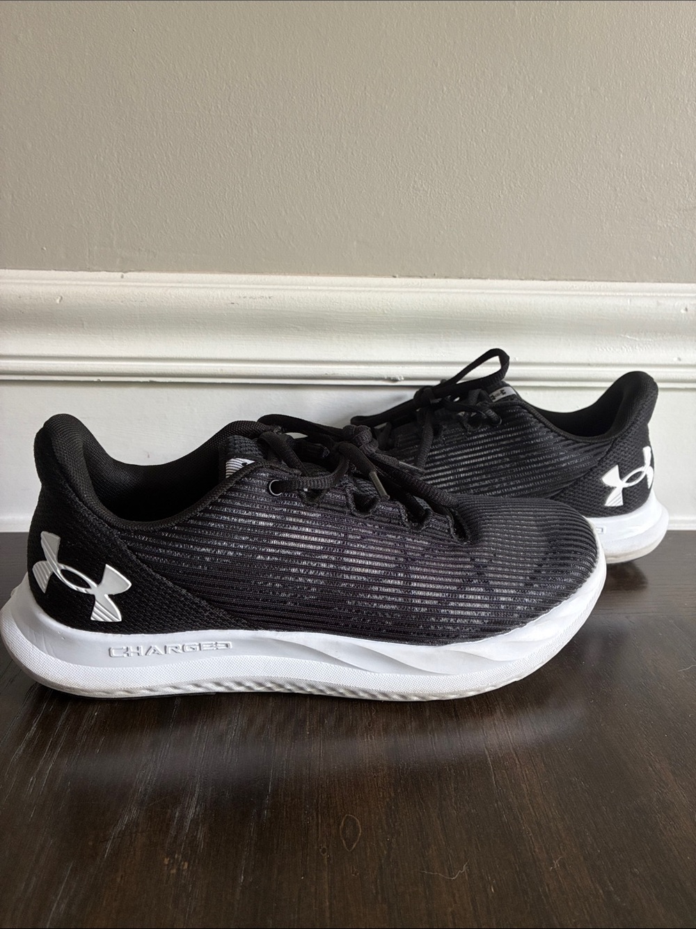 Under Armour Black & White Trainer Sneakers